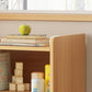 Modern Wood Horizontal Book Shelf Closed Back Shelf Bookcase