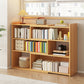 Modern Wood Horizontal Book Shelf Closed Back Shelf Bookcase