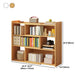 Modern Wood Horizontal Book Shelf Closed Back Shelf Bookcase