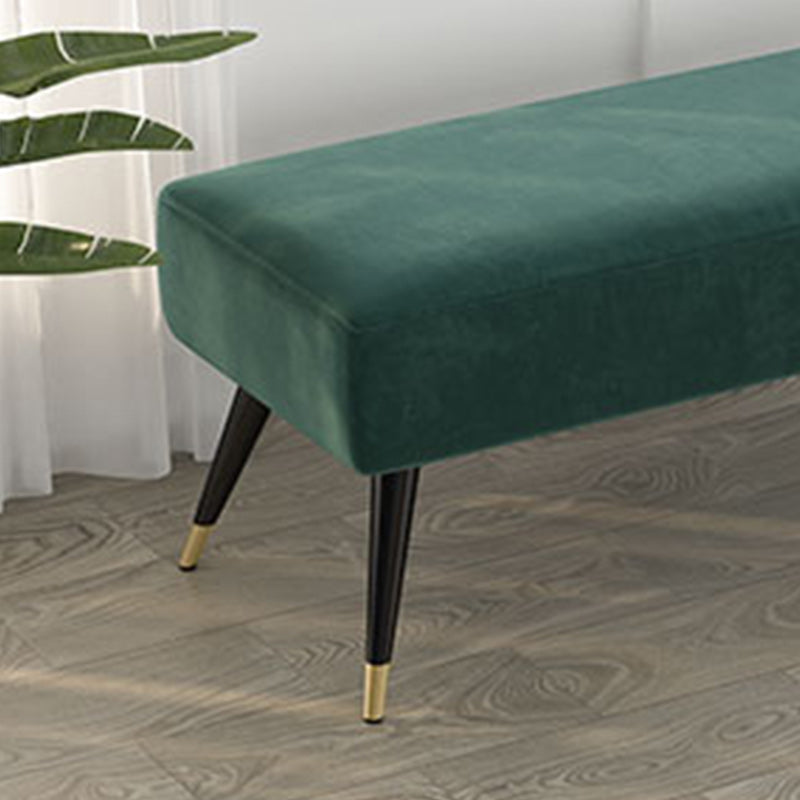 16.5 Inch Wide Glam Metal Seating Bench Cushioned Entryway Bench Clearhalo 'Benches' 'Chairs & Seating' 'furn' 'furn_benches' 'Furniture' 'Living Room Furniture' 5893052