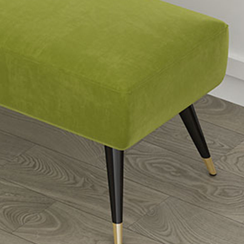 16.5 Inch Wide Glam Metal Seating Bench Cushioned Entryway Bench Clearhalo 'Benches' 'Chairs & Seating' 'furn' 'furn_benches' 'Furniture' 'Living Room Furniture' 5893053