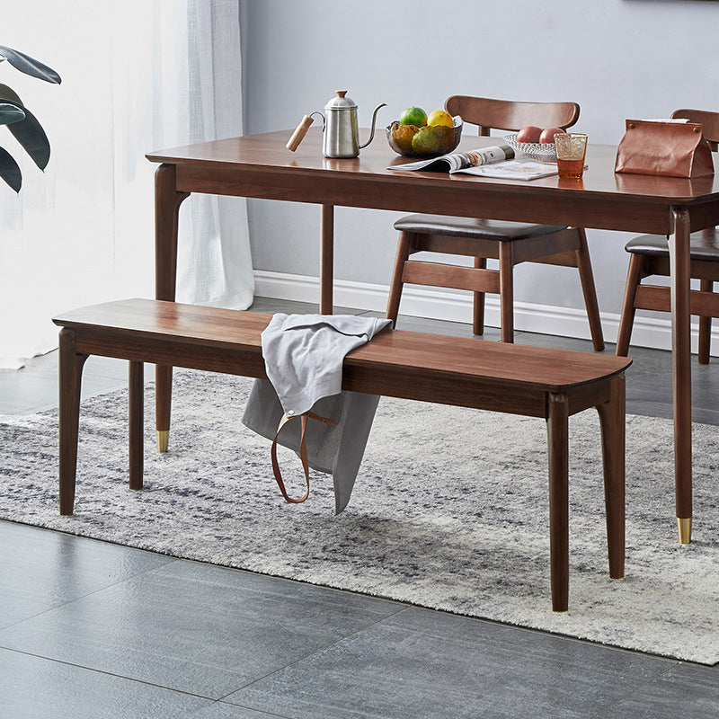 Rectangle 11.8" Wide Entryway Bench Modern Solid Wood Bench in Pine Clearhalo 'Benches' 'Chairs & Seating' 'furn' 'furn_benches' 'Furniture' 'Living Room Furniture' 5893076