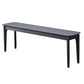 Rectangle 11.8" Wide Entryway Bench Modern Solid Wood Bench in Pine Black Clearhalo 'Benches' 'Chairs & Seating' 'furn' 'furn_benches' 'Furniture' 'Living Room Furniture' 5893077