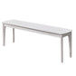 Rectangle 11.8" Wide Entryway Bench Modern Solid Wood Bench in Pine White Clearhalo 'Benches' 'Chairs & Seating' 'furn' 'furn_benches' 'Furniture' 'Living Room Furniture' 5893078