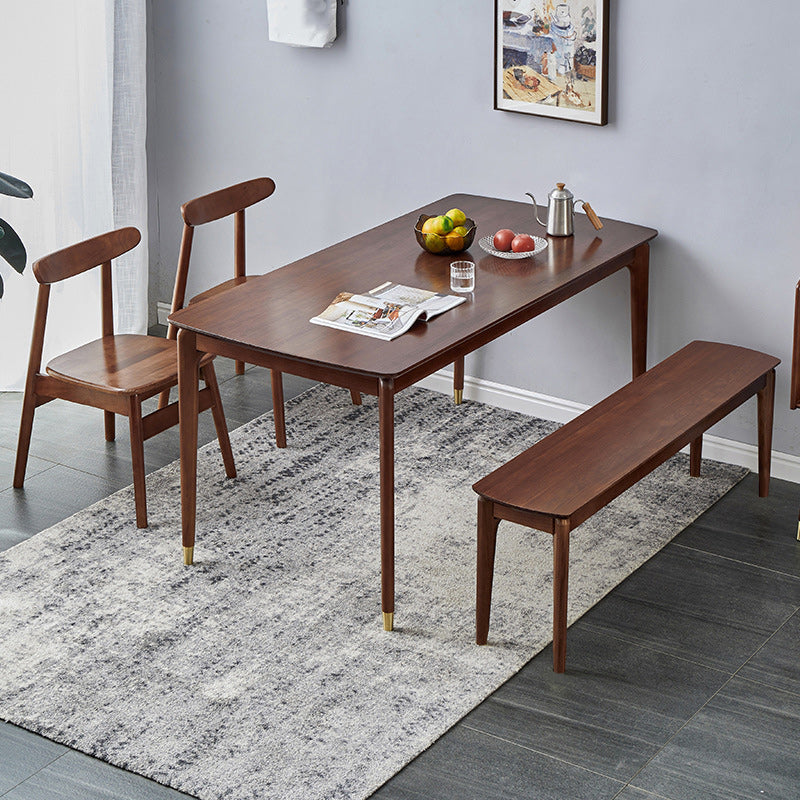 Rectangle 11.8" Wide Entryway Bench Modern Solid Wood Bench in Pine Clearhalo 'Benches' 'Chairs & Seating' 'furn' 'furn_benches' 'Furniture' 'Living Room Furniture' 5893080