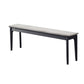 Rectangle 11.8" Wide Entryway Bench Modern Solid Wood Bench in Pine Black-Dark Gray Clearhalo 'Benches' 'Chairs & Seating' 'furn' 'furn_benches' 'Furniture' 'Living Room Furniture' 5893084