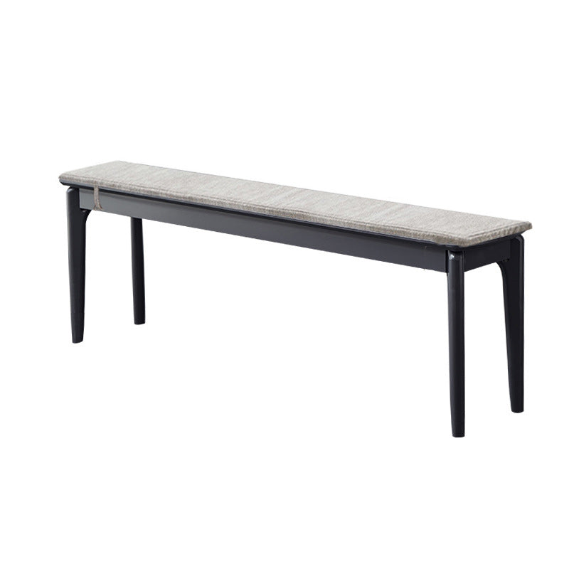 Rectangle 11.8" Wide Entryway Bench Modern Solid Wood Bench in Pine Black-Dark Gray Clearhalo 'Benches' 'Chairs & Seating' 'furn' 'furn_benches' 'Furniture' 'Living Room Furniture' 5893084