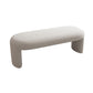 Modern Foam Bench with Legs Rectangle Solid Color Wool Bench White Clearhalo 'Benches' 'Chairs & Seating' 'furn' 'furn_benches' 'Furniture' 'Living Room Furniture' 5893098