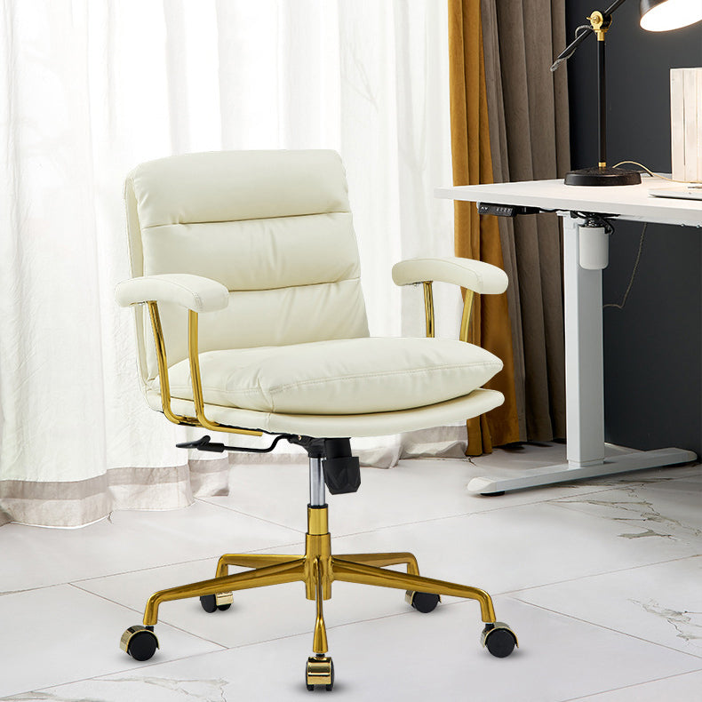 Modern Fixed Arms Desk Chair Height-adjustable Ergonomic Office Chair Clearhalo 'furn' 'furn_office_chair' 'Furniture' 'Office Chairs' 'Office Furniture' 'office_chair' 5894793