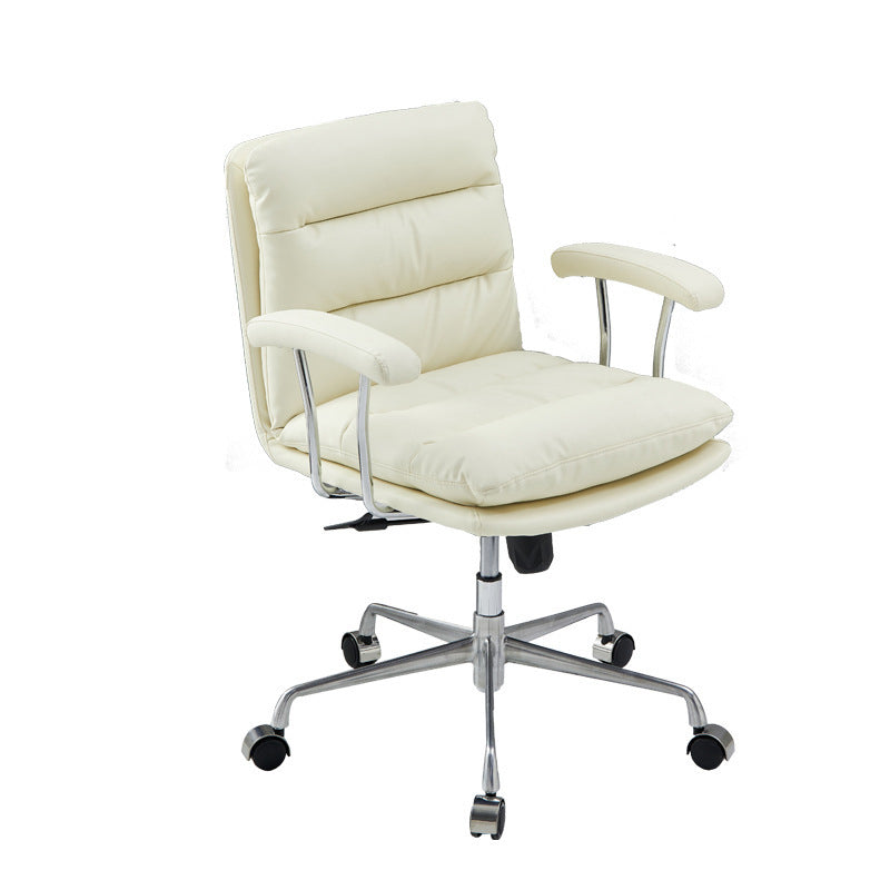 Modern Fixed Arms Desk Chair Height-adjustable Ergonomic Office Chair Clearhalo 'furn' 'furn_office_chair' 'Furniture' 'Office Chairs' 'Office Furniture' 'office_chair' 5894801