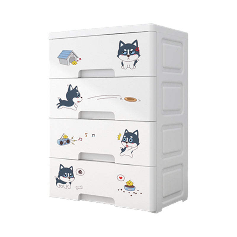 Contemporary Non-Hanging Armoire Plastic Bedroom Wardrobe Closet