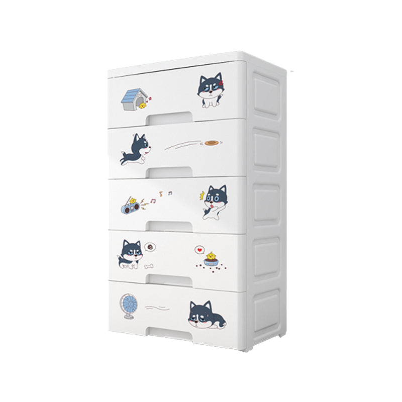Contemporary Non-Hanging Armoire Plastic Bedroom Wardrobe Closet