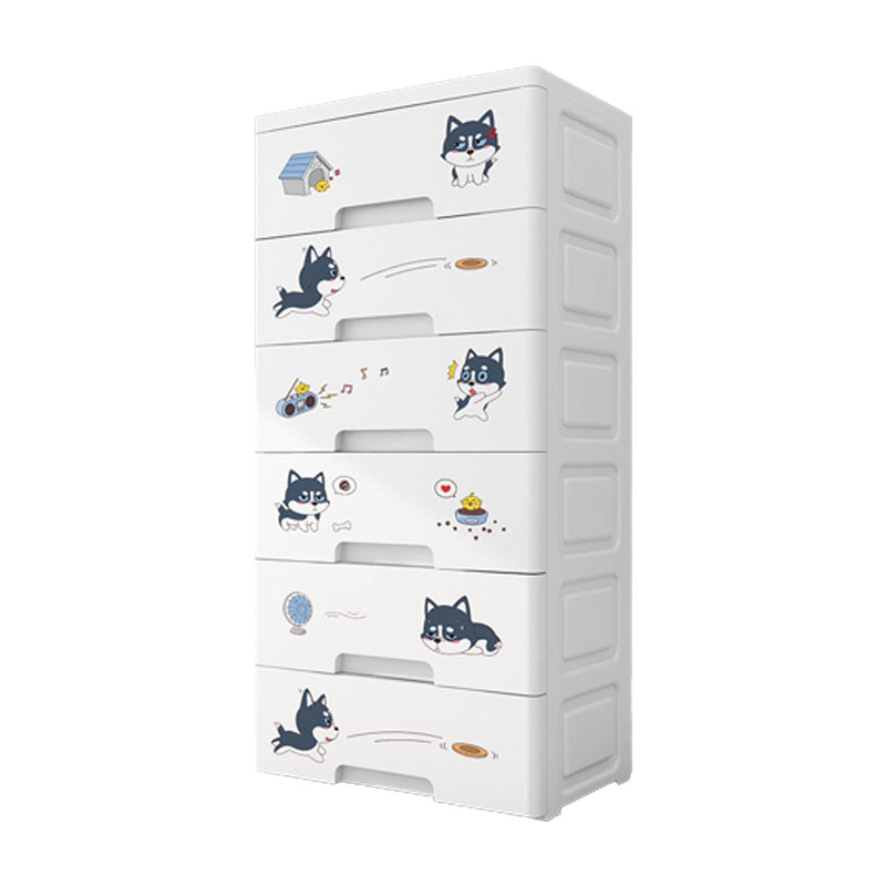 Contemporary Non-Hanging Armoire Plastic Bedroom Wardrobe Closet