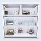 Contemporary Non-Hanging Armoire Plastic Bedroom Wardrobe Closet