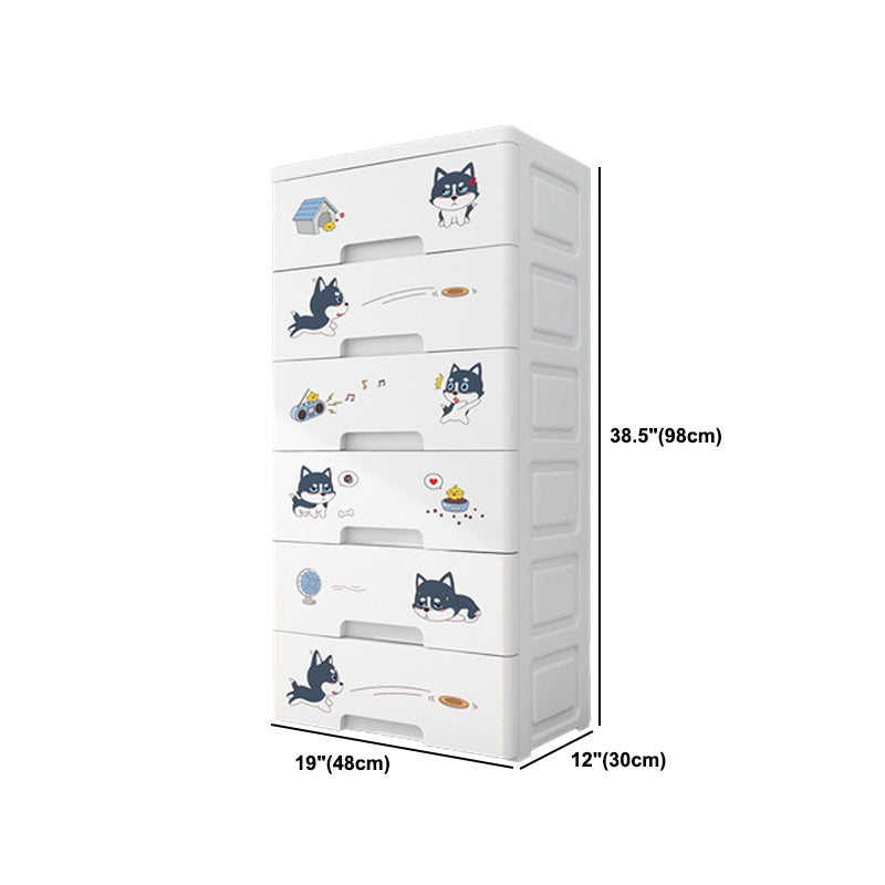 Contemporary Non-Hanging Armoire Plastic Bedroom Wardrobe Closet