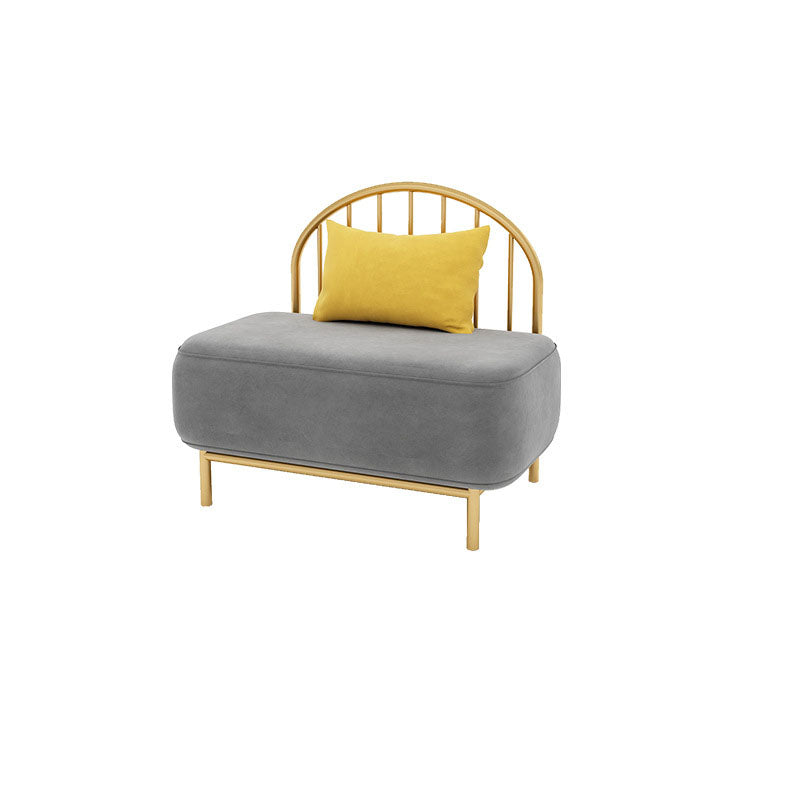 Velvet moderne stijl setee -statement armloze bank met 1/3 kussens