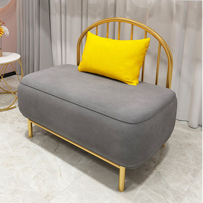 Velvet moderne stijl setee -statement armloze bank met 1/3 kussens