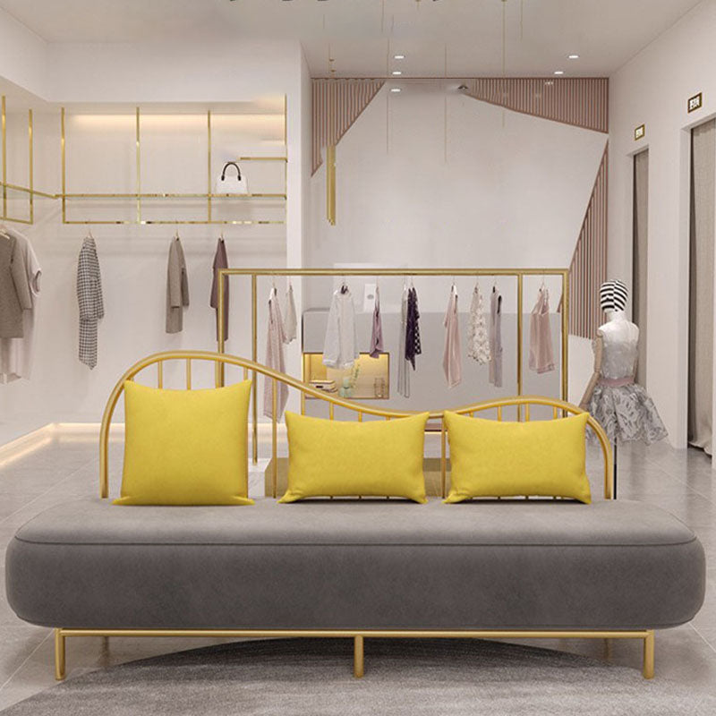 Velvet moderne stijl setee -statement armloze bank met 1/3 kussens