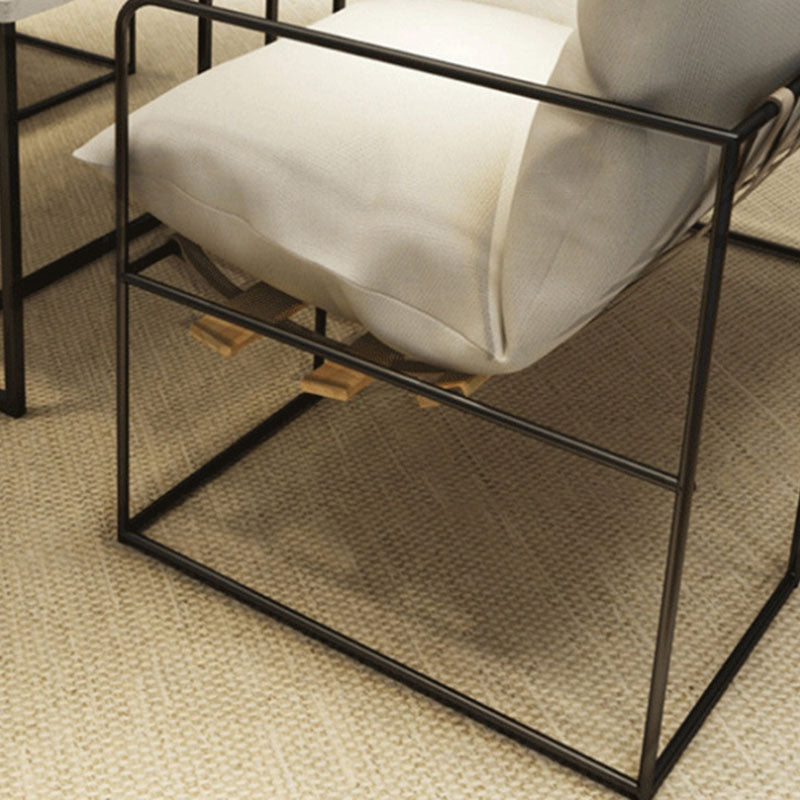 Standaard bank 26,7 "W vierkante armbank met metalen frame voor woonkamer