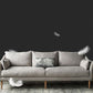 Charles of London Sofa moderne 3-zits stoffen stoffen bank met houten benen