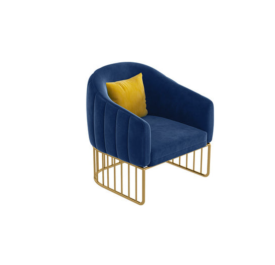 25,59 "W x 29,52" H Velvet Smoking -Armsofa mit engen Rücken