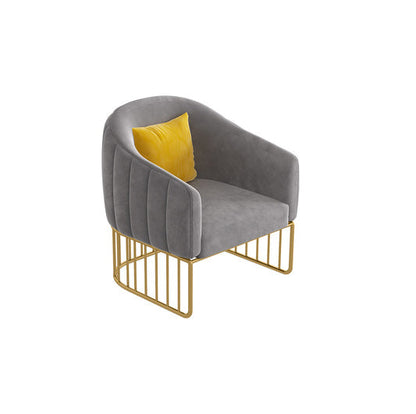 25,59 "W x 29,52" H Velvet Smoking -Armsofa mit engen Rücken