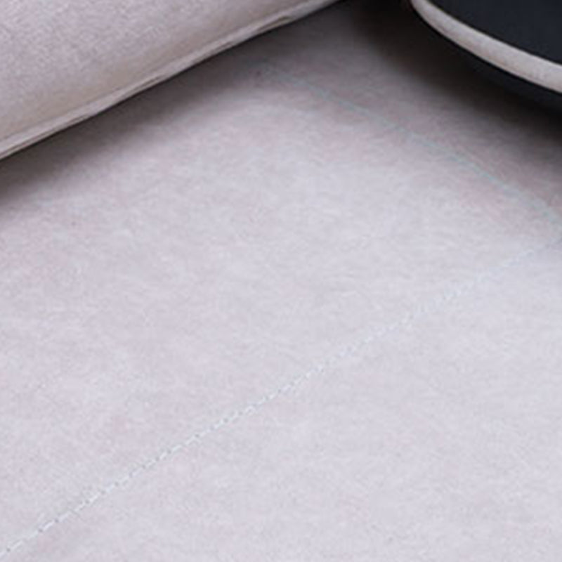 Canapé de dos biscuit contemporain 26,38 "haut de gamme de laine haut pour le salon, blanc