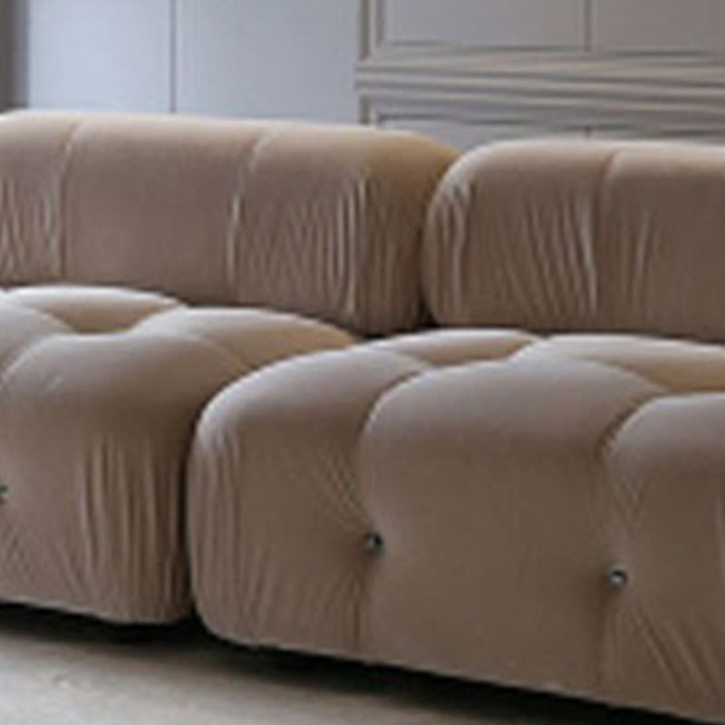 Canapé de dos biscuit contemporain 26,38 "haut de gamme de laine haut pour le salon, blanc