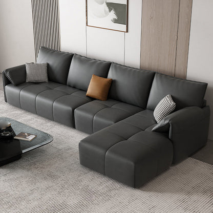 Braccio cuscino contemporaneo fux in pelle frotta cuscini di divano