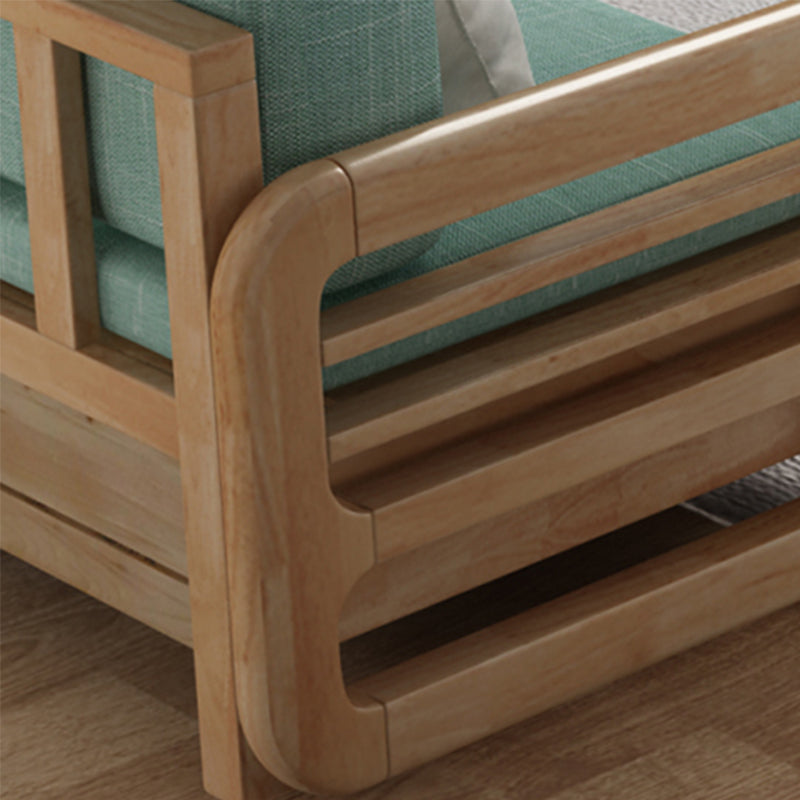 Noordse stof woonkamer bank chaise square arm kussens sofa bed