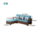 Noordse stof woonkamer bank chaise square arm kussens sofa bed