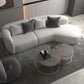 Nordic Living Room Curved Assembled Tight Back Square Arm Seating