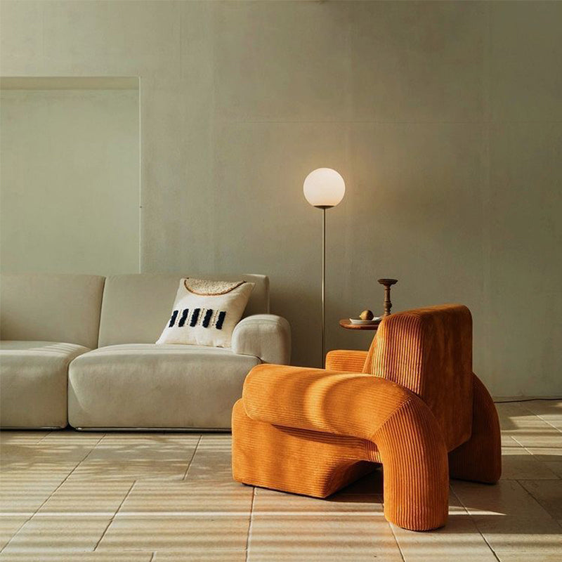 Nordic Arms Included Round Arms Tight Back Living Room Accent Armchair Clearhalo 'Accent Chairs' 'accent_chairs' 'Chairs & Seating' 'furn' 'furn_accent_chairs' 'Furniture' 'Living Room Furniture' 5895339