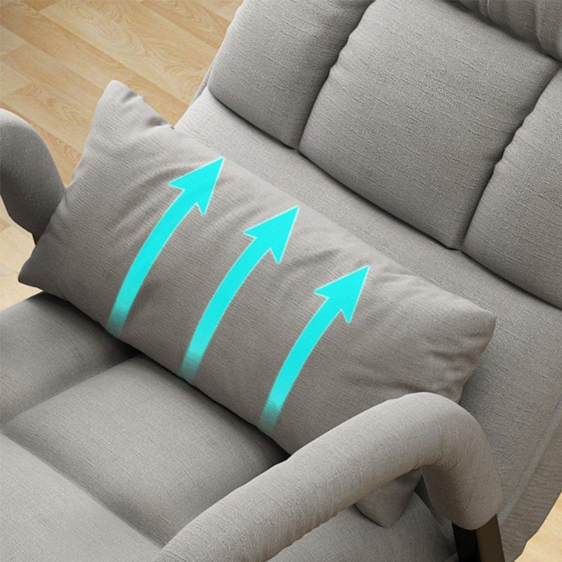 Braccia in tessuto contemporanea incluse con sedia da salotto per gambe nere