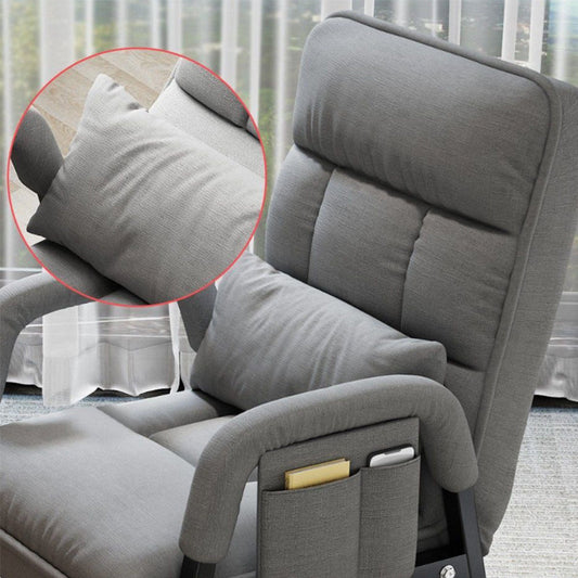 Contemporary Fabric Arms Included with Black Legs Lounge Chair
