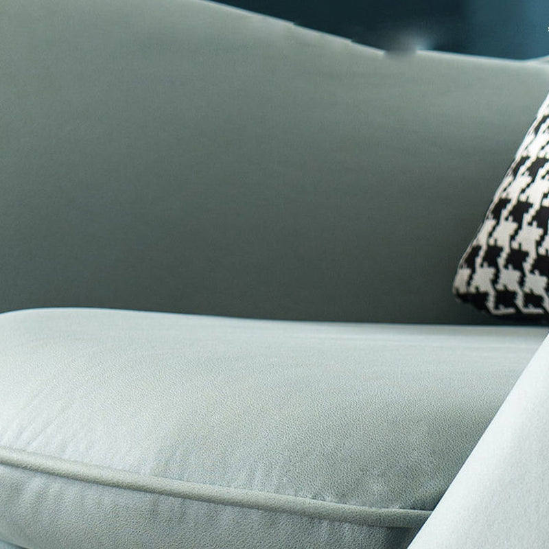 Contemporary Bonded Leather Ottoman Set Flared Arms Accent Room Chair