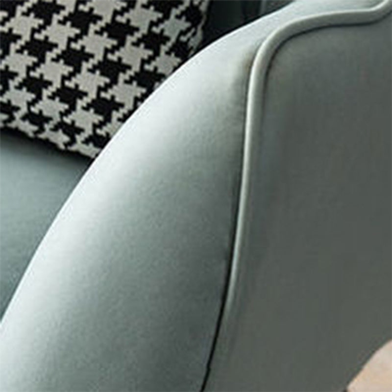 Contemporary Bonded Leather Ottoman Set Flared Arms Accent Room Chair