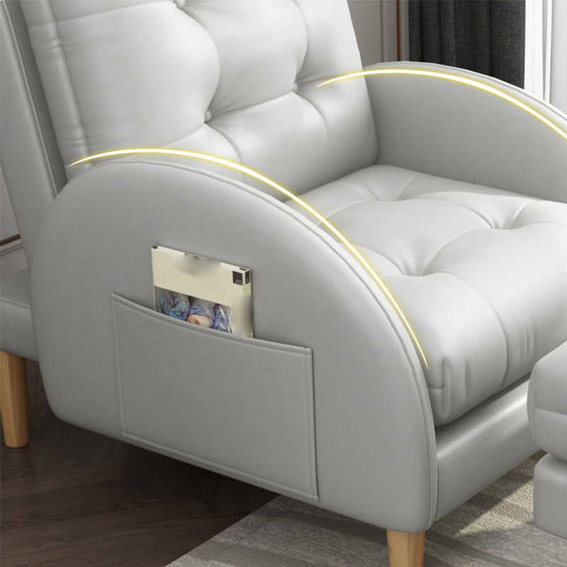 Contemporary Arms Included Basic Four Leg Biscuit Back Accent Room Chair Clearhalo 'Accent Chairs' 'accent_chairs' 'Chairs & Seating' 'furn' 'furn_accent_chairs' 'Furniture' 'Living Room Furniture' 5895442