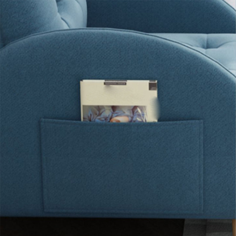 Contemporary Arms Included Basic Four Leg Biscuit Back Accent Room Chair Clearhalo 'Accent Chairs' 'accent_chairs' 'Chairs & Seating' 'furn' 'furn_accent_chairs' 'Furniture' 'Living Room Furniture' 5895444