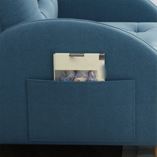 Contemporary Arms Included Basic Four Leg Biscuit Back Accent Room Chair Clearhalo 'Accent Chairs' 'accent_chairs' 'Chairs & Seating' 'furn' 'furn_accent_chairs' 'Furniture' 'Living Room Furniture' 5895444