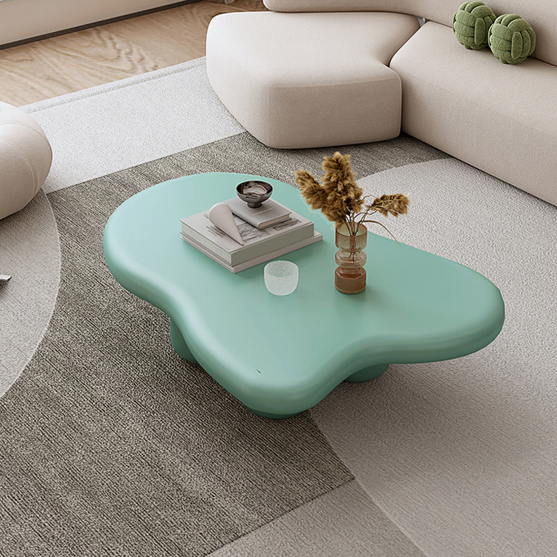 Scandinavian Free Form Coffee Table 3 Legs Wooden Cocktail Table for Living Room Green Clearhalo 'Coffee & Accent Tables' 'Coffee Tables' 'coffee_tables' 'furn' 'furn_coffee_tables' 'Furniture' 'Living Room Furniture' 5895511