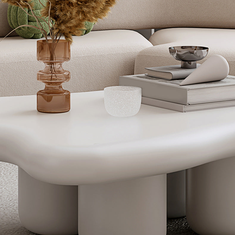 Scandinavian Free Form Coffee Table 3 Legs Wooden Cocktail Table for Living Room Clearhalo 'Coffee & Accent Tables' 'Coffee Tables' 'coffee_tables' 'furn' 'furn_coffee_tables' 'Furniture' 'Living Room Furniture' 5895513