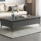 Glam 4-Bein-Couchtisch mit künstlicher Platte, rechteckiger Home-Cocktail-Tisch