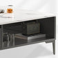 Glam 4-Bein-Couchtisch mit künstlicher Platte, rechteckiger Home-Cocktail-Tisch