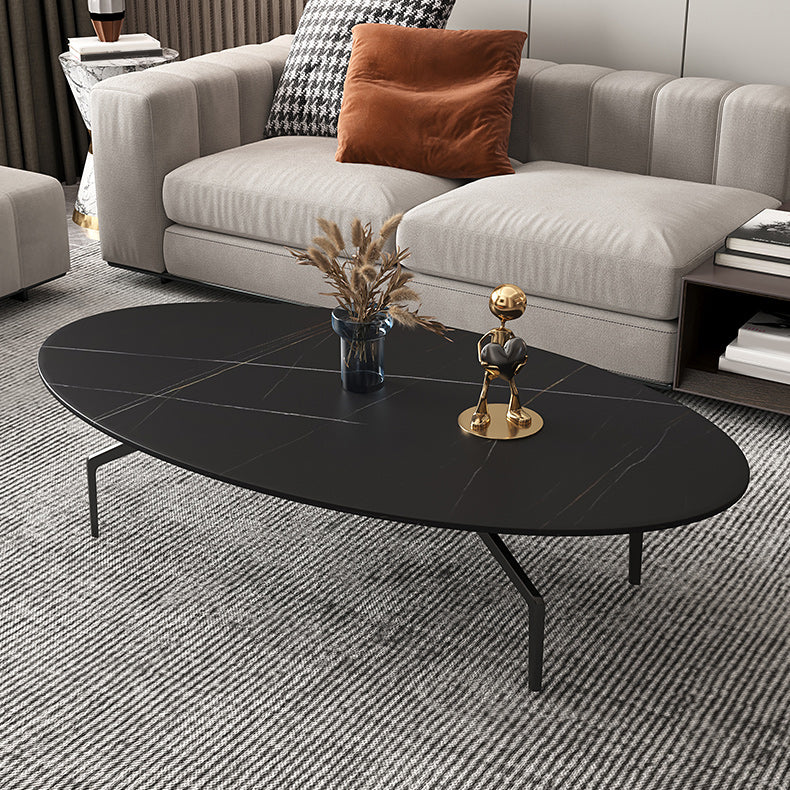 Glam Slate Coffee Cocktail Table 4 Legs Cocktail Table for Living Room Clearhalo 'Coffee & Accent Tables' 'Coffee Tables' 'coffee_tables' 'furn' 'furn_coffee_tables' 'Furniture' 'Living Room Furniture' 5895658