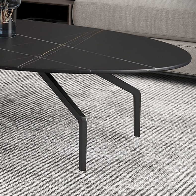 Glam Slate Coffee Cocktail Table 4 Legs Cocktail Table for Living Room Clearhalo 'Coffee & Accent Tables' 'Coffee Tables' 'coffee_tables' 'furn' 'furn_coffee_tables' 'Furniture' 'Living Room Furniture' 5895663