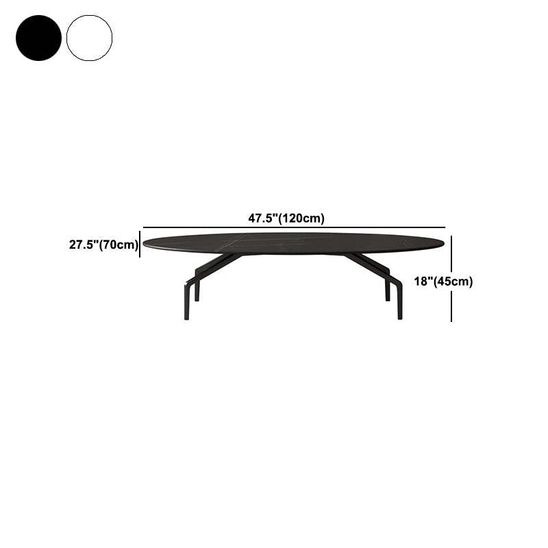 Glam Slate Coffee Cocktail Table 4 Legs Cocktail Table for Living Room Clearhalo 'Coffee & Accent Tables' 'Coffee Tables' 'coffee_tables' 'furn' 'furn_coffee_tables' 'Furniture' 'Living Room Furniture' 5895666