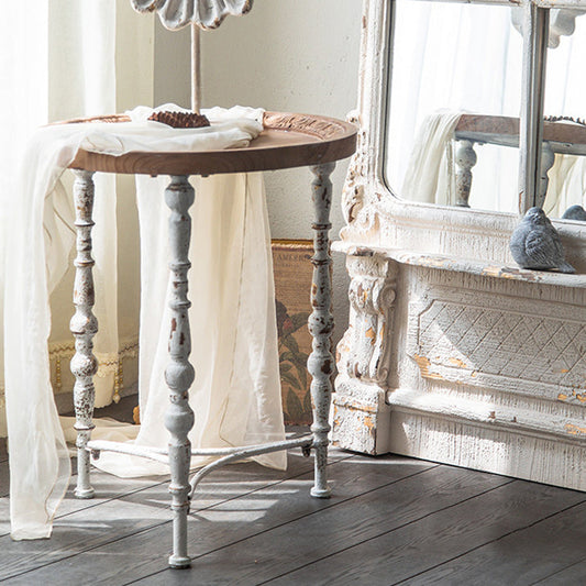 Tavolo da cocktail in difficoltà di campagna in legno tavolo da cocktail per la casa