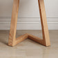 Mesa lateral superior cuadrada de madera sólida 19.7 "de altura Resumen de la mesa de la base de la altura