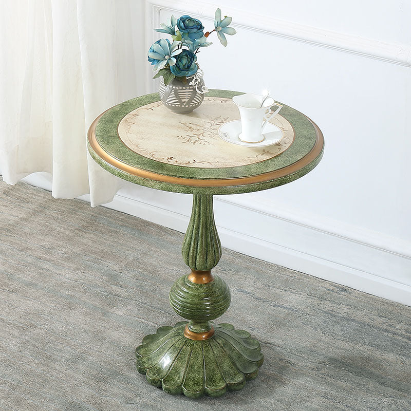 Tavolino in legno in legno in stile country francese 26.77 "tavolo da piedistallo alto